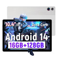AEEZO 10.36'' Android 14 Tablet with 16GB RAM 128GB ROM 1TB TF Card Expandable Octa-Core, Widevine L1, 1280 * 800 HD Touchscreen, Face ID, Wi-Fi 6, Fast Charging - Silver
