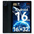 AEEZO Android 16 10inch 5-Core Tablet,16GB Ram+32GB ROM +1TB Expand,IPS Display, Widevine L1, 5G Wifi, 5MP+8MP Camera, 5000mAh, Bluetooth 2.4,Black