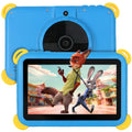 Bestski Latest 7'' AI Kids Tablet for ages 3-7- Android 16 Kids Tablets, 20GB RAM+64GB ROM,128GB Expandsion, with Parental Control, 5G WiFi, Bluetooth, Dual Camera with Silicone Case, Blue