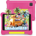 AEEZO Kids Tablet 7 inch, Android 13 allwinner Go Quad Core, 5GB RAM + 32GB ROM, 128GB Expansion, HD Display, Wifi, Children Tablet with Parent Control - Pink